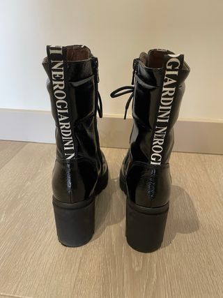 Botas Nero Giardini Talla 38 Negras Charol