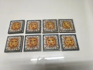 8 Azulejos Decorativos Sol 10x10