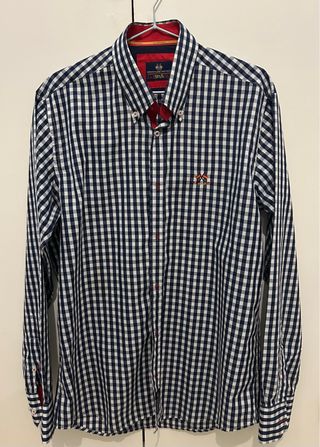 Camisa La Española Cuadros Azul y Blanco  Talla 4