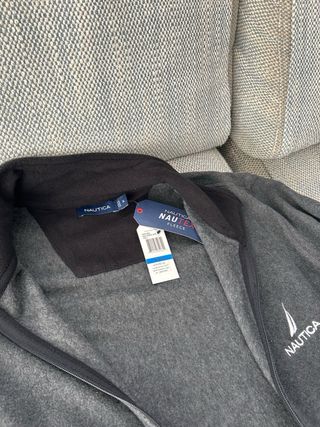 Chaqueta Polar Nautica Gris Nueva