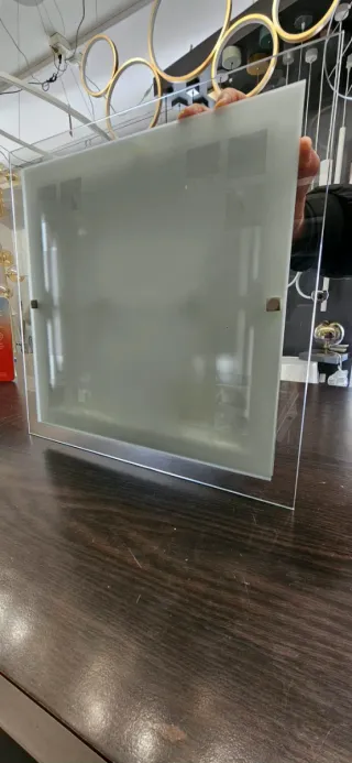 Plafoniera 40x40 in vetro