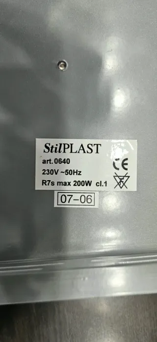 Plafoniera 40x40 in vetro