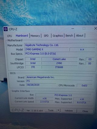 Placa Base Z490 Gaming+ i7 10700+ 16gb ddr4 (2x8)