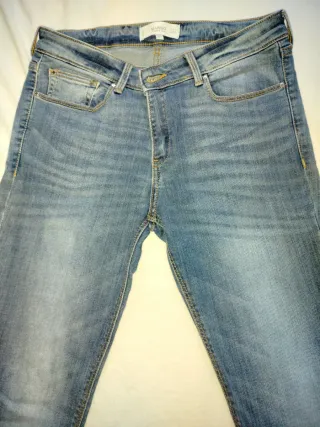 Pantalones vaqueros Mango azules