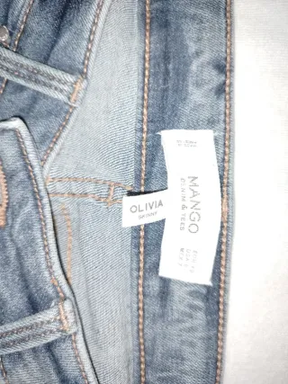 Pantalones vaqueros Mango azules