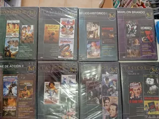 5 DVDs de Películas Clásicas y Bélicas