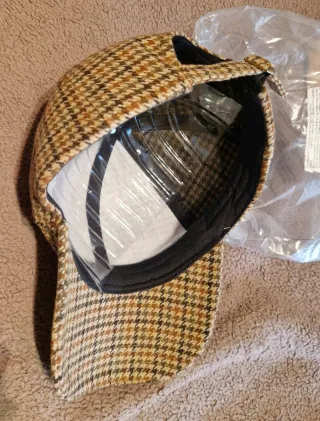 Gorra unisex de paño con ajuste de hebilla