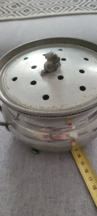 Ciotolina vintage peltro