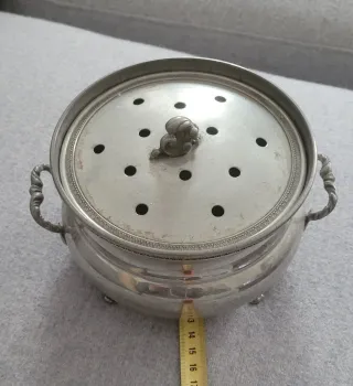 Ciotolina vintage peltro