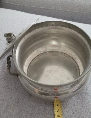 Ciotolina vintage peltro