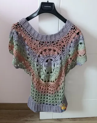 Top crochet Desigual talla S/M