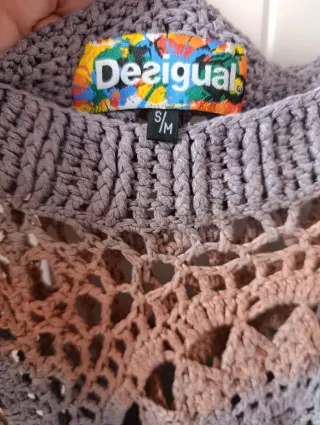 Top crochet Desigual talla S/M