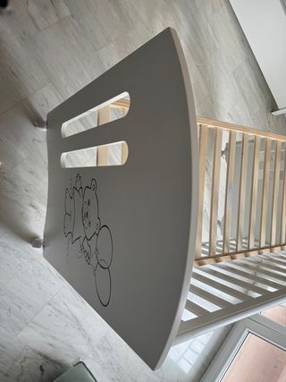 Cuna bebé osito y colchón