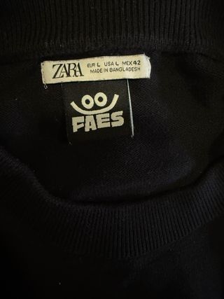 Jersey Zara negro con logo