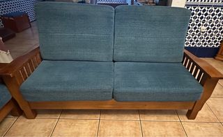 Sofás 3 y 2 plazas tela madera zona ALCAZAR S JUAN