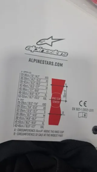 Protecciones Alpinestars Rodillas y espinilla T M