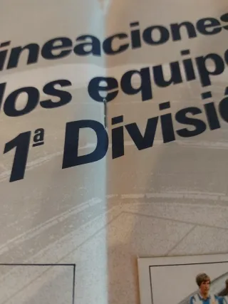 Liga 83-84 1ª División Libro Cromos