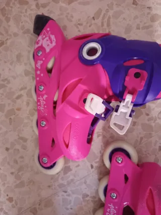 Patines Decathlon Talla 28-30 Rosa/Morado