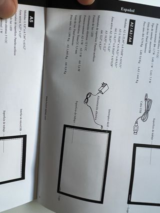 Pantalla Luz HUION A3 LED Light Pad Dibujo