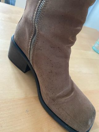 Botas de ante Zara marrones