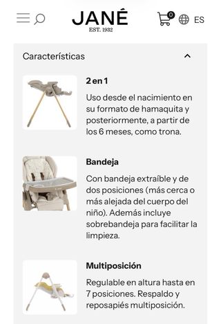 Trona evolutiva Jane Mila