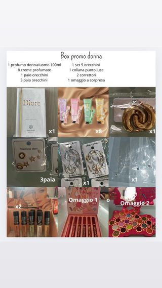Box promo donna: profumi, accessori e creme