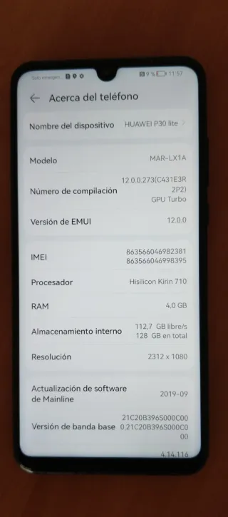 Huawei P30 lite Nero + Accessori