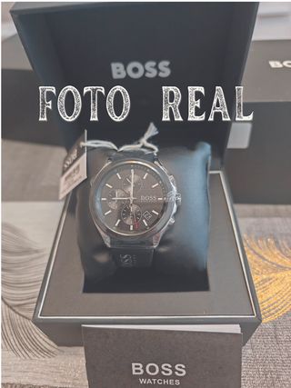 Reloj Hugo Boss Negro y Plateado