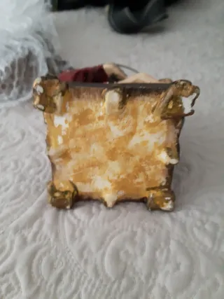 Virgen Escayola Vintage 14cm con Defectos