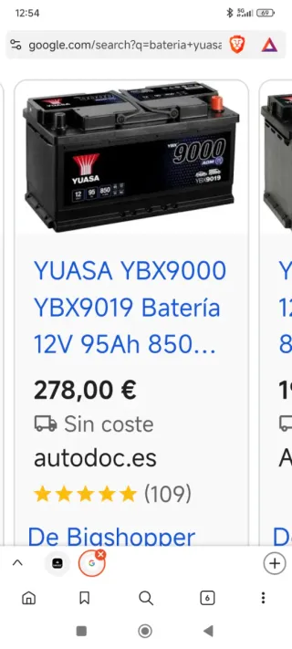 Batería Yuasa YBX9000 AGM 9000
