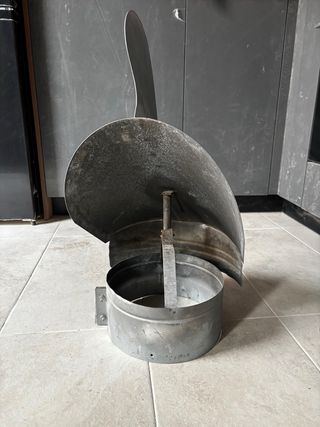 Capucha para chimenea de metal galvanizado de 250
