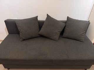 Sofá Cama Ikea Gris 3 Plazas