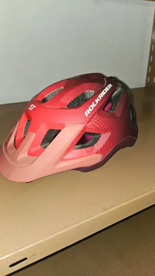 Casco Bicicleta Rockrider Rojo