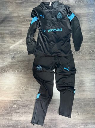 Chándal Puma Fútbol Negro y Azul