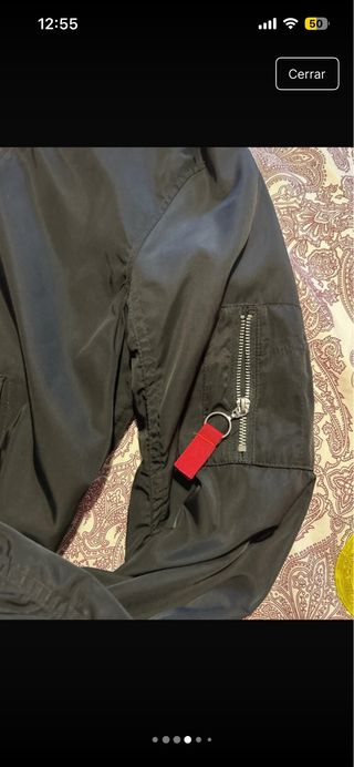 Chaqueta Bomber Friends Negra