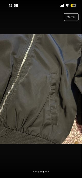 Chaqueta Bomber Friends Negra