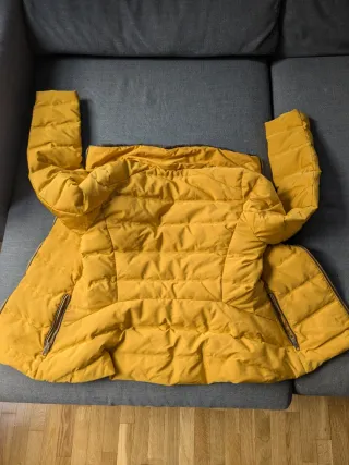 Abrigo plumas Zara Amarillo con forro