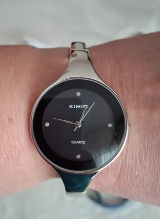 Reloj KIMIO Mujer Negro y Plateado