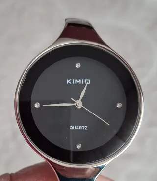 Reloj KIMIO Mujer Negro y Plateado
