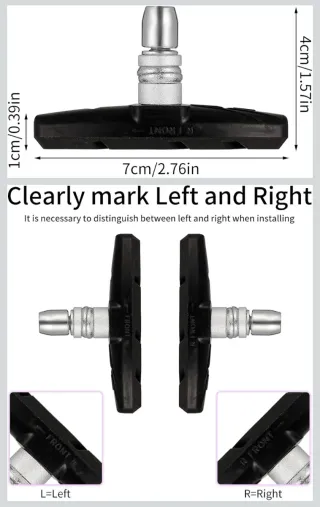 2 Pares Zapatas Freno V-Brake MTB