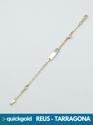 035-05-00674 PULSERA ORO 18K PARA GRABAR NOMBRE