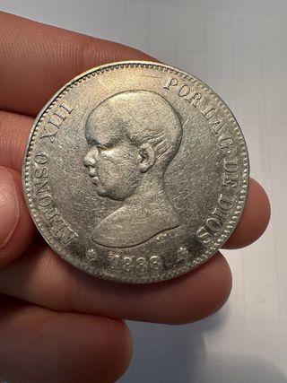 Lote de 3 monedas de plata