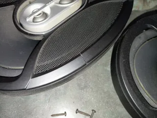 Altavoces Infinity Ovalados Negro/Plata