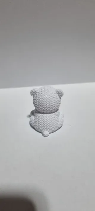 Amoroso ursinho de crochê com chaveiro a escolha