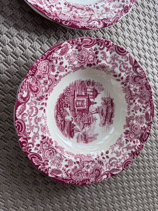 Set 2 Platos La Cartuja Rosa 202