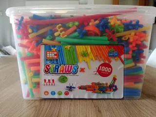 Juego Construcción Straws 1000 Piezas