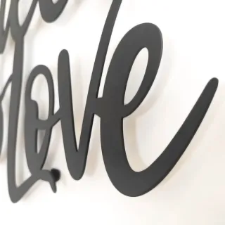 Decoración / Cuadro Pared / Metal Negro / Arte