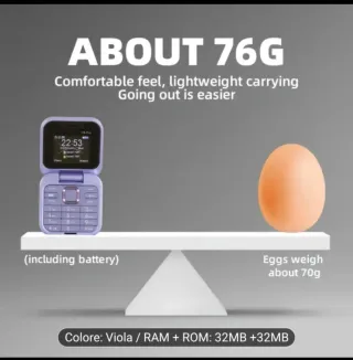 Mini Telefono 2G Viola 32GB