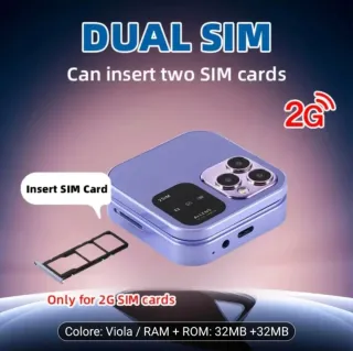 Mini Telefono 2G Viola 32GB