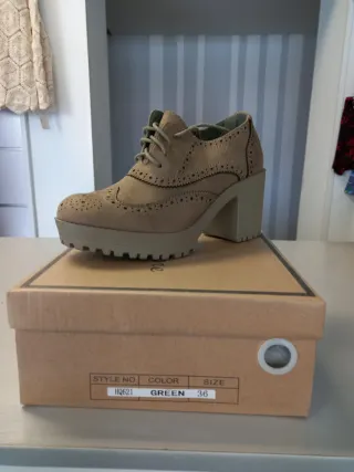 Botines mujer verde talla 36